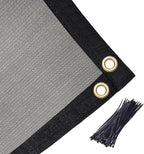 Amagenix 90% Shade Fabric 6'X 12' Gray Sun Shade Cloth - Image 6