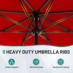 9 FT Patio Umbrella for Outdoor, Outdoor Table Umbrella - Image 3