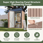 Aoxun 5x3 FT Shed Outdoor Waterproof Storage Shed | Metal Garden Shed - Image 4