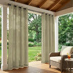 Set of 4 Outdoor Curtains for Patio Waterproof, Breathable Grommet Panels for - Image 2
