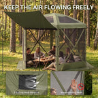 Aoxun 10x10ft Pop Up Canopy Tent, Screen Tent - Image 4