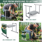 Garden Kneeler and Seat, 10.2" Stable and Save Anti-Tipping - Image 3