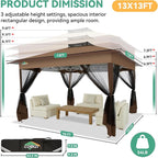 COBIZI 13x13 Pop up Gazebo on Clearance - Image 3