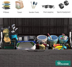 YITAHOME 100 Gallon Large Resin Deck Box Outdoor Storage Boxes - Image 5