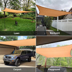 Sun Shade Sail 14'x24' Peach Fuzz Rectangle Custom Size | 95% UV Block - Image 7