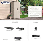 Suncast Vertical Outdoor Storage Shed - Image 9