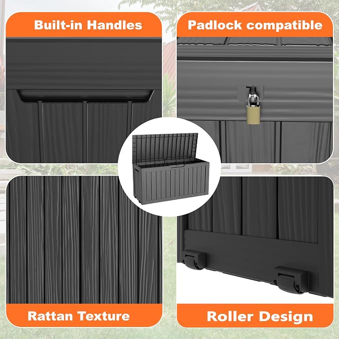 ROJIK Outdoor Storage Housing Deck Box - Image 7