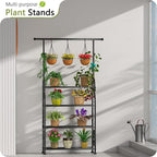 GIOTORENT Plant Stand Indoor Outdoor, 4-Tier Heavy Duty Metal Shelves, Display - Image 2