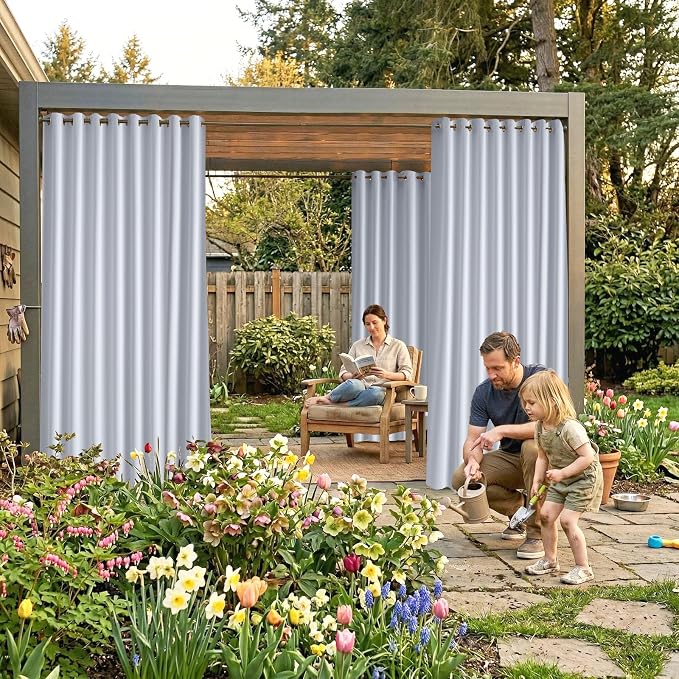 Outdoor Indoor Curtains W105 x L108 - Image 2