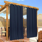 NICETOWN 2 Panels Outdoor Curtains Bottom Fixed - Image 9