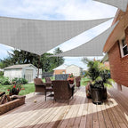 Patio Paradise 14' x 14' x 13'10" Sun Shade Sail Triangle Canopy, Permeable by Patio