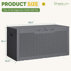 Greesum Outdoor Storage Box 100 Gallon Storage Bin - Image 7