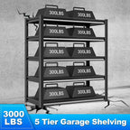 Garage Shelving Heavy Duty，Large Loads Adjustable Garage Storage Shelves - Image 4