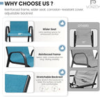 Patio Dining Chairs Set of 6, Stackable Dining Chairs High Back, Breathable - Image 5