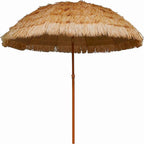 AMMSUN 7.5ft Hula Thatched Tiki Patio Beach Umbrella Hawaiian Style 10 Ribs UPF - Image 3