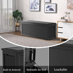 Outdoor Storage Box, 320 Gallon Waterproof Deck Box, Dual Gas-Spring Ultimate - Image 6