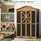 Extra Large Outdoor Storage Cabinet Weatherproof, Garden Shed - Image 5