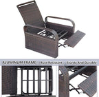 Outdoor Wicker Recliner Chair - Image 8