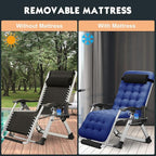 MOPHOTO Zero Gravity Chair Oversize, Outdoor Padded Lounge Chair - Image 6