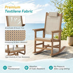 Outdoor Rocking Chair Set of 2 - Image 5