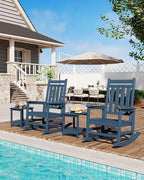 HDPE Rocking Chair Outdoor Set of 4 - Image 8
