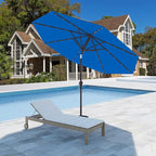 9FT Patio Umbrella with Solar Lights, Outdoor Market Umbrella with Tilt and - Image 7
