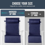 Best Choice Products Set of 2 Extra Wide Adjustable Steel Mesh Zero Gravity - Image 4
