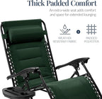 Best Choice Products Oversized Padded Zero Gravity Chair, Folding Outdoor Patio - Image 4