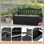 Homall 75 Gallon Outdoor Storage Benches Lockable Deck Box Waterproof | UV - Image 6