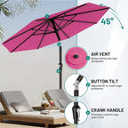 9 FT Patio Umbrella for Outdoor, Outdoor Table Umbrella - Image 5