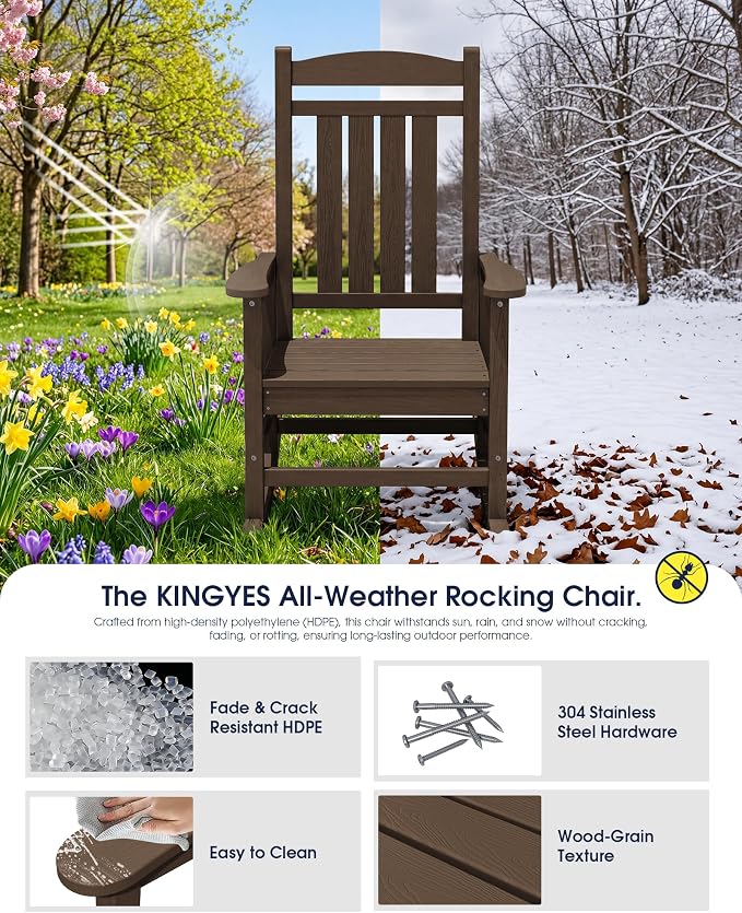 Oversized Outdoor Rocking Chair - Image 5