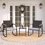 Gizoon 3 Pieces Rocking Patio Bistro Set | - Image 8