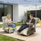 Patio Swivel Rattan Recliner - Image 4