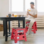 Delxo Folding Step Stool 13 Inch, 300 Lbs Step Stool - Image 4