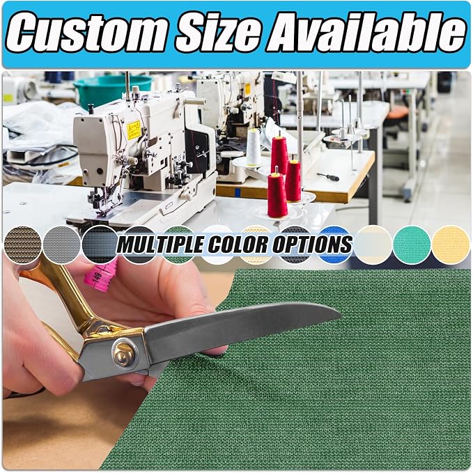 Amagenix 90% Pergola Shade Cover 8' X 20' Sun Shade Cloth - Image 2
