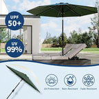 9FT Patio Umbrella Outdoor - Image 3
