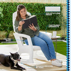 Rockaway Heavy Duty All Weather Rocking Chair, 2 Pack | Polyethylene Outdoor - Image 4