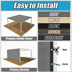 Amagenix 90% Shade Fabric 4'X 23' Gray Sun Shade Cloth - Image 4