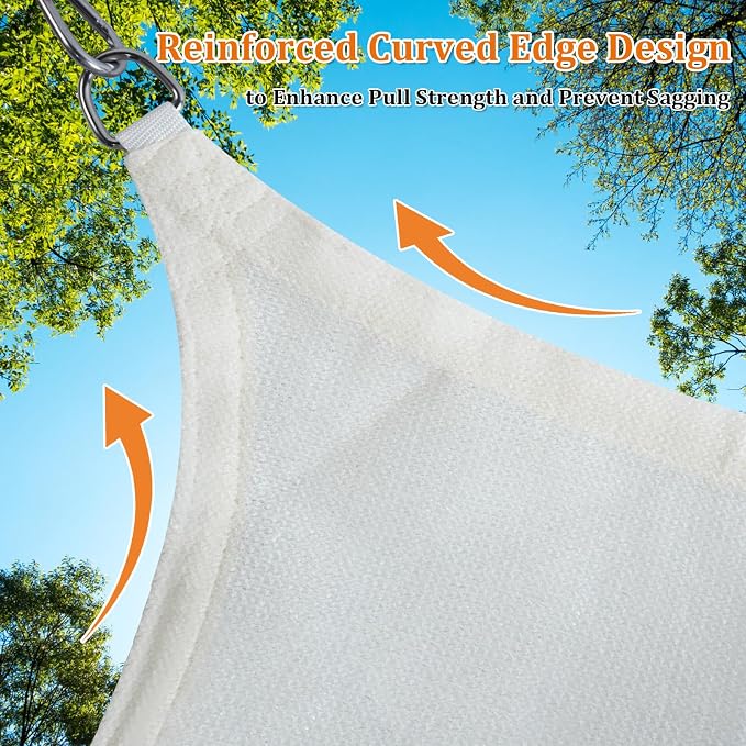 Shade&Beyond Custom Sun Shade Sail 13'x13'x13' Triangle Sun Sail Shades Patio - Image 5