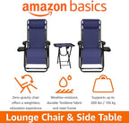 Amazon Basics Outdoor Adjustable Zero Gravity Folding Reclining Lounge Chair - Image 4