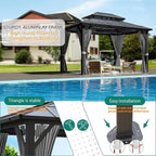 GAOMON 10'x12' Hardtop Gazebo - Image 6