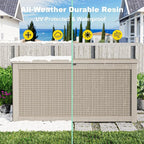 320 Gallon Outdoor Storage Box, Large Deck Box Waterproof UV Resistant - Image 7