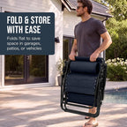 Best Choice Products Oversized Padded Zero Gravity Chair w/Canopy Headrest Cup - Image 8