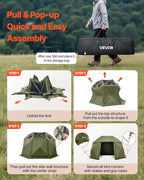 VEVOR Pop up Gazebo Screen Tent, 13 x 13 ft, 13-Sided Spherical Camping Canopy - Image 5