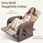 Luxury Patio Swivel Recliner Chair - Image 8