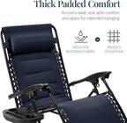 Best Choice Products Oversized Padded Zero Gravity Chair, Folding Outdoor Patio - Image 4