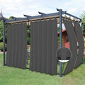 Easy-Going Outdoor Patio Curtains 2 Panels, 54x120 inch, Porch and Pergola by Easy-Going