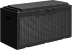 Greesum 100 Gallon Resin Deck Box, Outdoor Storage by BuynowfromGreesum