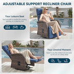 Zero Gravity Patio Swivel Recliner Chairs Set of 2 - Image 5