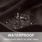 RYB HOME Outdoor Curtains for Patio Waterproof Privacy Thermal Insulated | - Image 5
